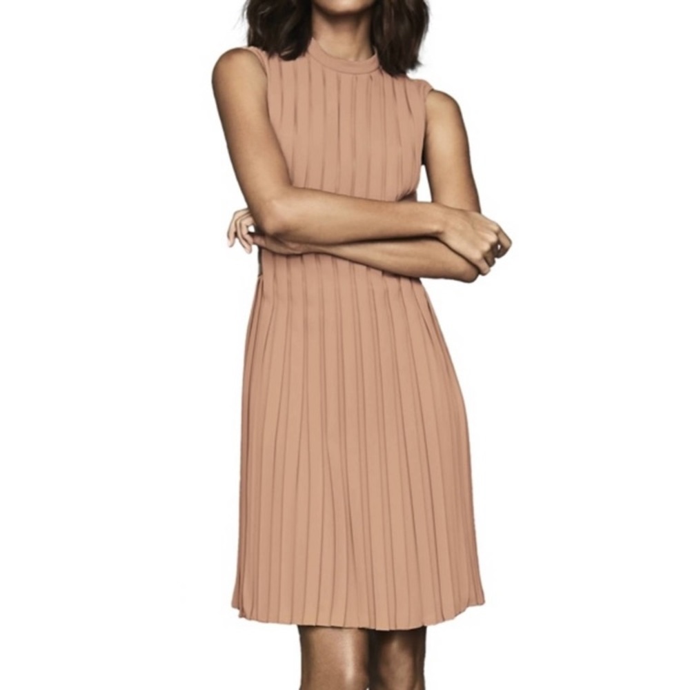 REISS Linnea pleated sleeveless Dress Size 0
